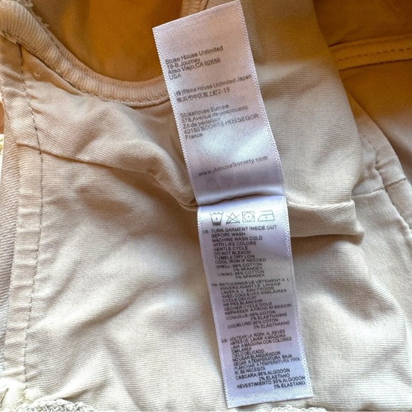 AMUSE SOCIETY Beige Cream Bustier Crop Top – Size M - Picture 9 of 11